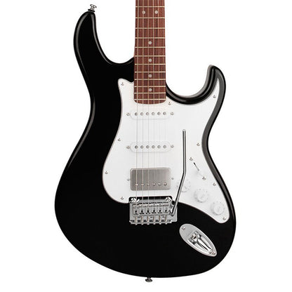 Cort G260CS Double Cutaway Bolt On Swamp Ash SSH Pickup Black Electric Guitar (G 260CS)