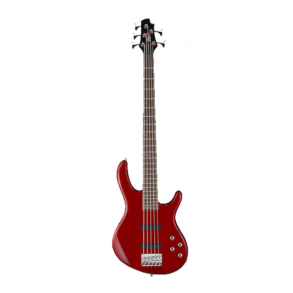 Cort Action Bass V Plus 5 String Double Cutaway Bolt On Poplar Red Electric Bass Guitar