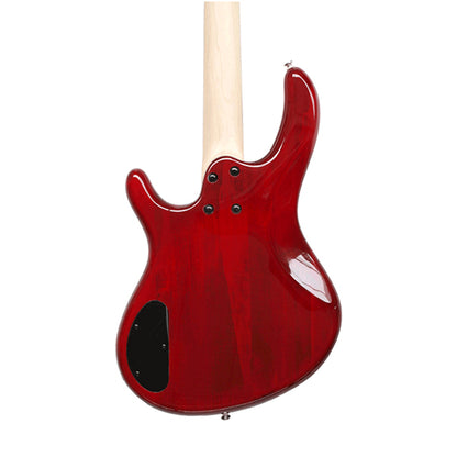 Cort Action Bass V Plus 5 String Double Cutaway Bolt On Poplar Red Electric Bass Guitar