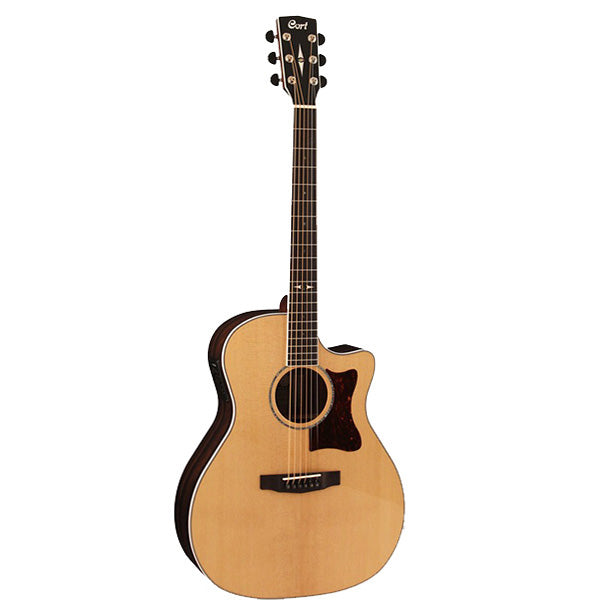 Cort GA5F-ZR Grand Auditorium Solid European Spruce Top Acoustic Guitar with Bag (GA5FZR GA5F ZR)