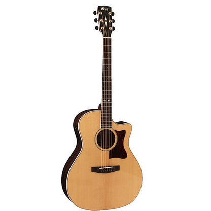 Cort GA5F-ZR Grand Auditorium Solid European Spruce Top Acoustic Guitar with Bag (GA5FZR GA5F ZR)