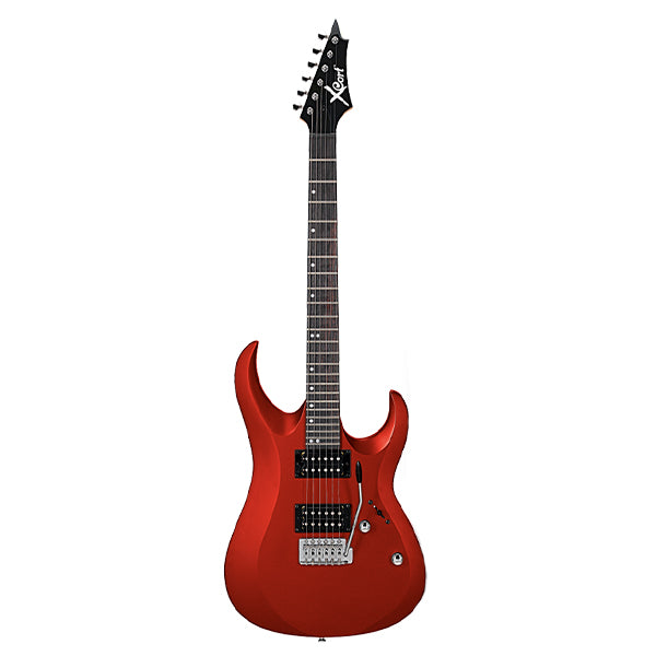 [Discontinued] Cort X-1 Double Cutaway Bolt On Powersound HH Pickup Red Electric Guitar (X1 X 1)