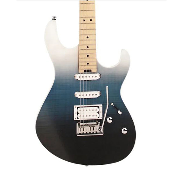 Cort G280DX Double Cutaway Bolt On Flamed Maple Top HSS Pickup Nordic Night Electric Guitar (G280 DX)