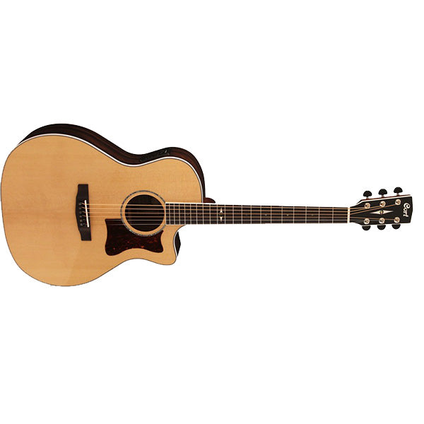 Cort GA5F-ZR Grand Auditorium Solid European Spruce Top Acoustic Guitar with Bag (GA5FZR GA5F ZR)