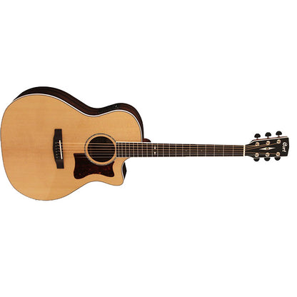 Cort GA5F-ZR Grand Auditorium Solid European Spruce Top Acoustic Guitar with Bag (GA5FZR GA5F ZR)
