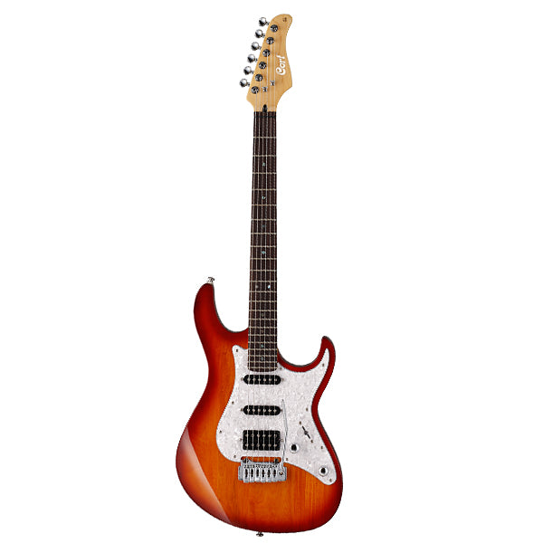 Cort G250 Double Cutaway Bolt On Basswood SSH Pickup Burst Electric Guitar (G 250)