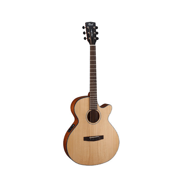 Cort SFX-E Slim Body Depth Solid Spruce Top Acoustic Guitar with Pickup Satin (SFXE SFX E)