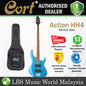 Cort Action HH4 4 String Double Cutaway Bolt On Meranti Tasman Light Blue Electric Bass Guitar
