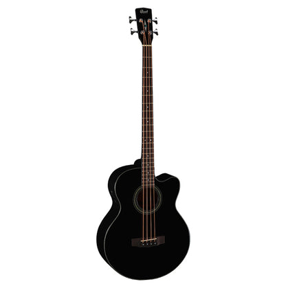 Cort SJB5F Acoustic Bass Deep Body Depth Solid Spruce Top Acoustic Bass Guitar with Pickup Black  (SJB 5F)
