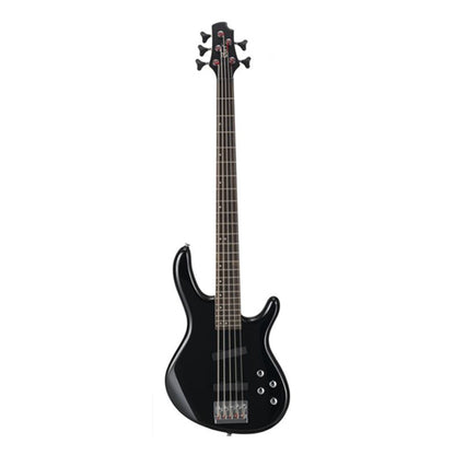 Cort Action Bass V Plus 5 String Double Cutaway Bolt On Poplar Black Electric Bass Guitar
