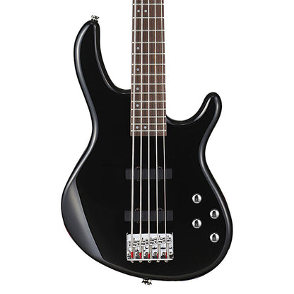 Cort Action Bass V Plus 5 String Double Cutaway Bolt On Poplar Black Electric Bass Guitar
