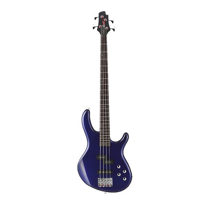Cort Action Bass Plus 4 String Double Cutaway Bolt On Poplar Blue Metallic Electric Bass Guitar