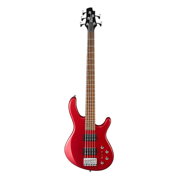 Cort Action HH5 5 String Double Cutaway Bolt On Meranti Die Cast Bloody Red Electric Bass Guitar