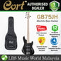 Cort GB75JH 5 String Double Cutaway Bolt On Swamp Ash Electric Bass Guitar Trans Black (GB75 JH)