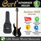 Cort Action HH5 5 String Double Cutaway Bolt On Meranti Die Cast Black Electric Bass Guitar