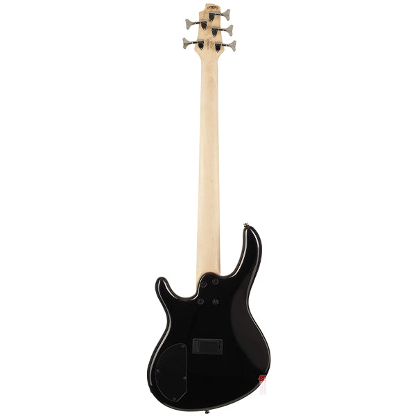 Cort Action HH5 5 String Double Cutaway Bolt On Meranti Die Cast Black Electric Bass Guitar