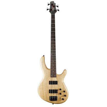 Cort Action DLX AS 4 String Double Cutaway Bolt On Swamp Ash Open Pore Electric Bass Guitar