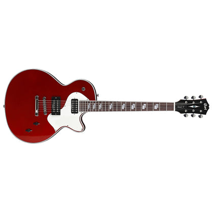 Cort Sunset II Single Cutaway Chambered Mahogany Maple Top HH Pickup Electric Guitar Candy Apple Red (SunsetII)