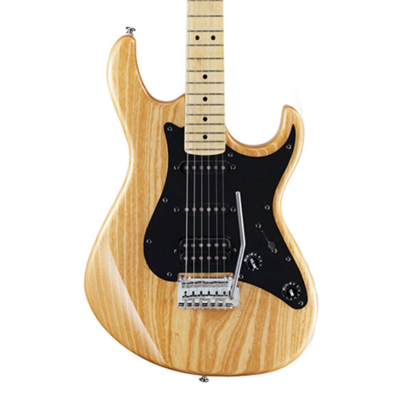 Cort G200DX Double Cutaway Bolt On Ash Powersound HSS Pickup Natural Electric Guitar