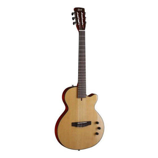 Cort Sunset NY Bolt On Mahogany Spruce Top Nylon String Sonicore Pickup Electric Guitar - Natural