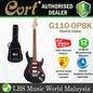Cort G110 Double Cutaway Poplar Humbucker 2 Single Coil Pickup Electric Guitar - Open Pore Black (G 110 OPBK)