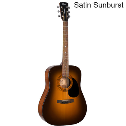 Cort AD810 Dreadnought Spruce Top Acoustic Guitar with Bag - Natural, Black & Sunburst (AD 810)