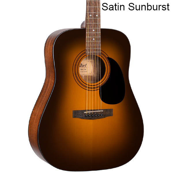Cort AD810 Dreadnought Spruce Top Acoustic Guitar with Bag - Natural, Black & Sunburst (AD 810)
