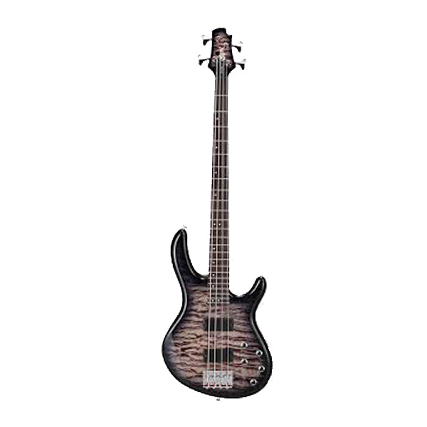 Cort Action DLX Plus 4 String Double Cutaway Bolt On Poplar Body Faded Grey Electric Bass Guitar