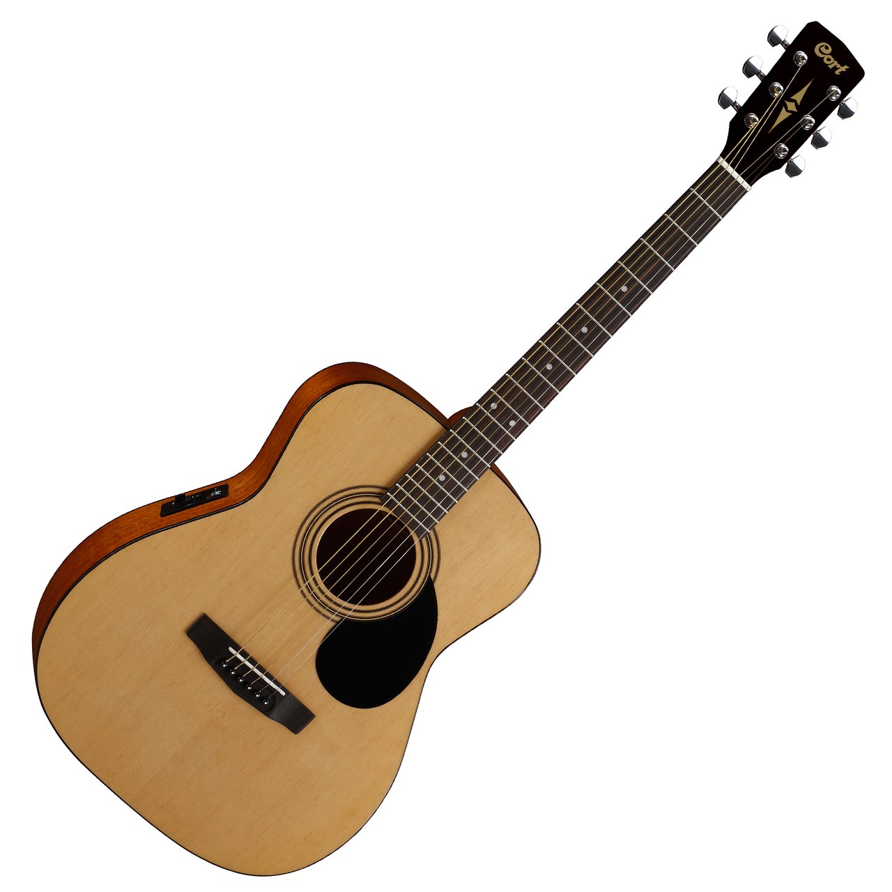 Cort AF510E Concert Spruce Top Acoustic Guitar with Pickup Open Pore (AF 510E AF510)