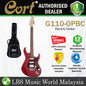 Cort G110 Double Cutaway Poplar Humbucker 2 Single Coil Pickup Electric Guitar - Open Pore Black Cherry (G 110 OPBC)