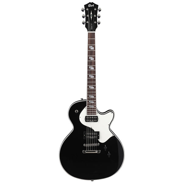 Cort Sunset II Single Cutaway Chambered Mahogany Maple Top HH Pickup Electric Guitar Black (SunsetII)