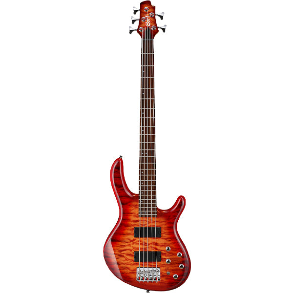 Cort Action DLX V Plus 5 String Double Cutaway Bolt On Poplar Electric Bass Guitar (DLXV)