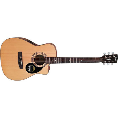 Cort AF515CE Cutaway Venetian Concert Spruce Top Acoustic Guitar with Pickup Open Pore (AF 515CE)