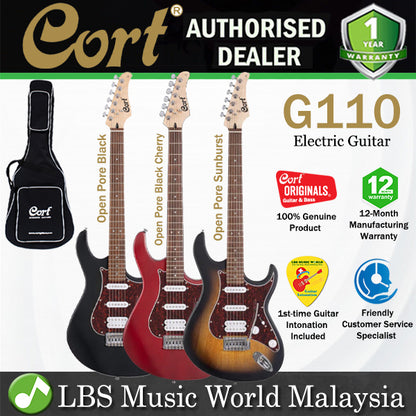 Cort G110 Double Cutaway Poplar Humbucker 2 Single Coil Pickup Electric Guitar (G 110)
