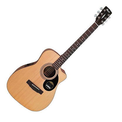 Cort AF515CE Cutaway Venetian Concert Spruce Top Acoustic Guitar with Pickup Open Pore (AF 515CE)
