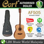 Cort AF505 Concert Spruce Top Acoustic Guitar with Bag Open Pore (AF 505)
