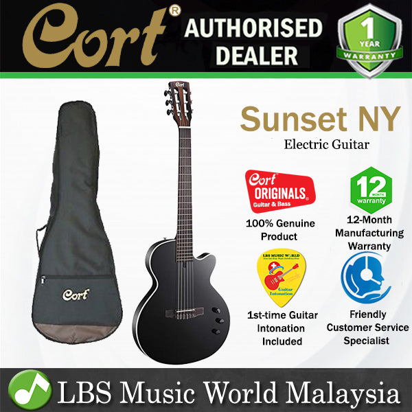 Cort Sunset NY Bolt On Mahogany Spruce Top Nylon String Sonicore Pickup Electric Guitar