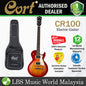 Cort CR100 Cutaway Mahogany Maple Top Powersound HH Pickup Electric Guitar (CR 100)