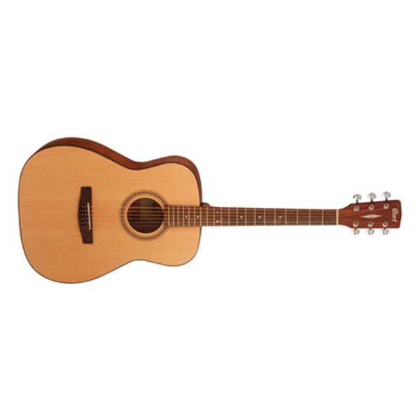 Cort AF505 Concert Spruce Top Acoustic Guitar with Bag Open Pore (AF 505)