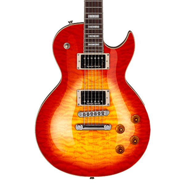 Cort CR Custom Cutaway Mahogany Duncan HH Pickup Cherry Red Sunburst Electric Guitar (CRCustom)