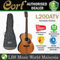 Cort L200ATV OM Torrefied Solid Sitka Spruce Top Acoustic Guitar with Bag (L200 ATV)