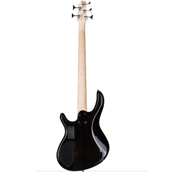 Cort Action DLX V Plus 5 String Double Cutaway Bolt On Poplar Electric Bass Guitar - Faded Grey Burst