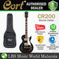 Cort CR200 Single Cutaway Mahogany Classic Rocker HH Pickup Black Electric Guitar (CR 200)