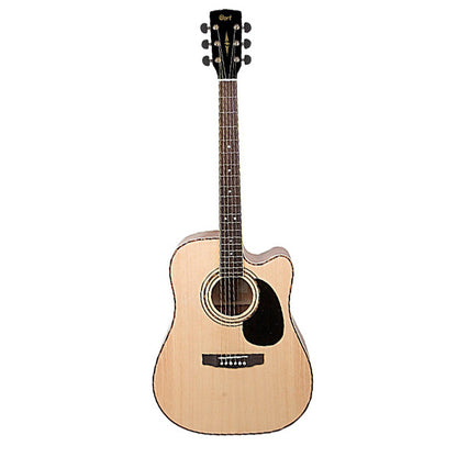 Cort AD880CE Dreadnought Cutaway Spruce Top Acoustic Guitar with Pickup Natural Satin (AD 880CE)
