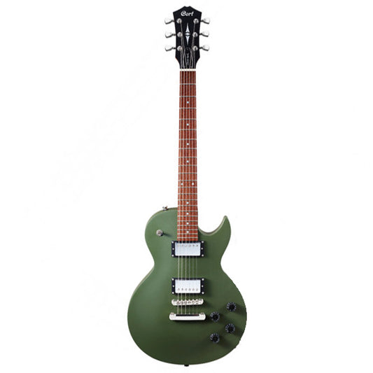 Cort CR150 Cutaway Mahogany Classic Rocker-II HH Pickup Olive Drab Satin Electric Guitar (CR 150)