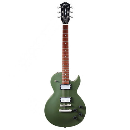 Cort CR150 Cutaway Mahogany Classic Rocker-II HH Pickup Olive Drab Satin Electric Guitar (CR 150)