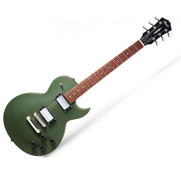 Cort CR150 Cutaway Mahogany Classic Rocker-II HH Pickup Olive Drab Satin Electric Guitar (CR 150)