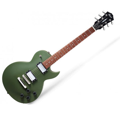 Cort CR150 Cutaway Mahogany Classic Rocker-II HH Pickup Olive Drab Satin Electric Guitar (CR 150)