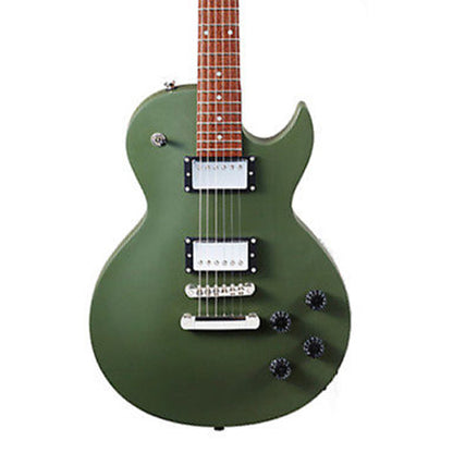 Cort CR150 Cutaway Mahogany Classic Rocker-II HH Pickup Olive Drab Satin Electric Guitar (CR 150)