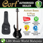 Cort Action Bass V Plus 4 String Double Cutaway Bolt On Poplar Black Electric Bass Guitar